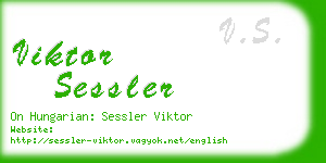 viktor sessler business card